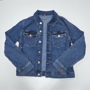 DL1961 Denim Jacket Women’s Small Classic Blue Stretch Trucker Jean Jacket